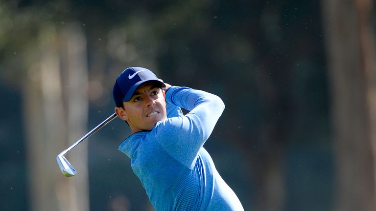 Rory McIlroy during round three of the Northern Trust Open at Riviera Country Club