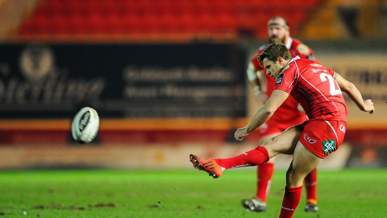 Scarlets' Aled Thomas scored vital points in the win at Ulster