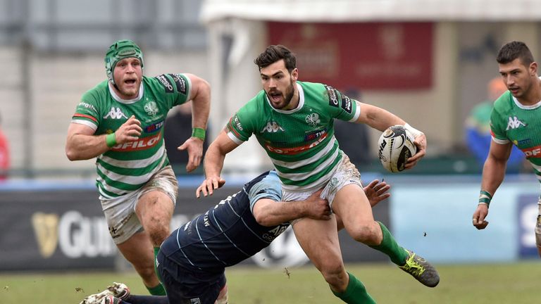 Benetton Treviso's Jayden Hayward