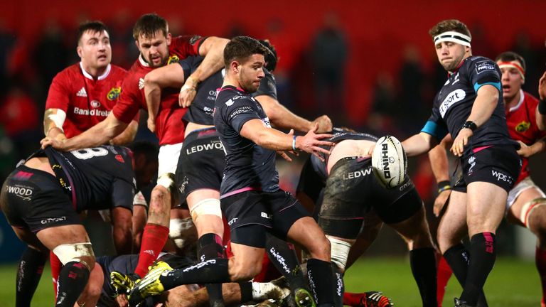 Ospreys scrum-half Rhys Webb