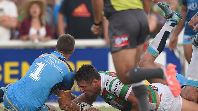 Burgess touched down for a try in the second half