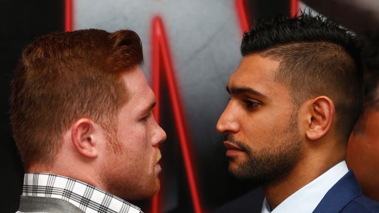 Saul 'Canelo' Alvarez and Amir Khan clash on May 7