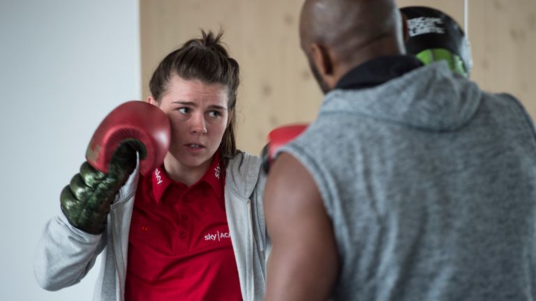 Savannah Marshall performed a boxing masterclass at Sky HQ this week