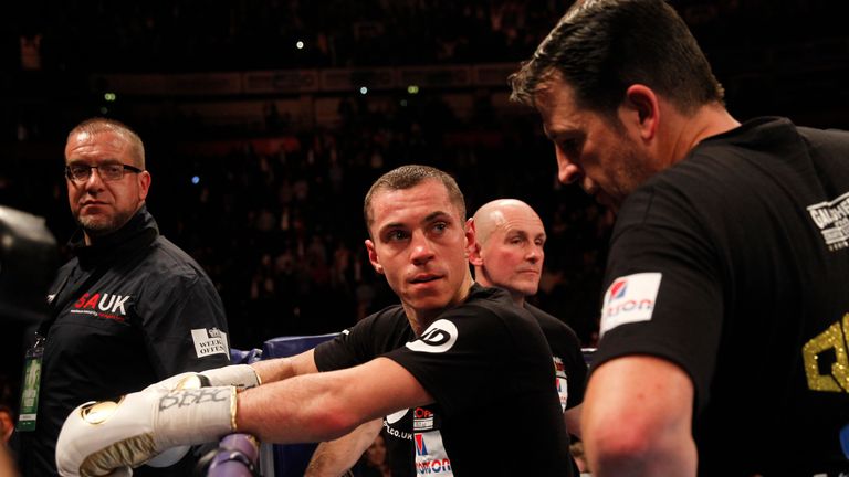 Scott Quigg is dejected after losing his world title