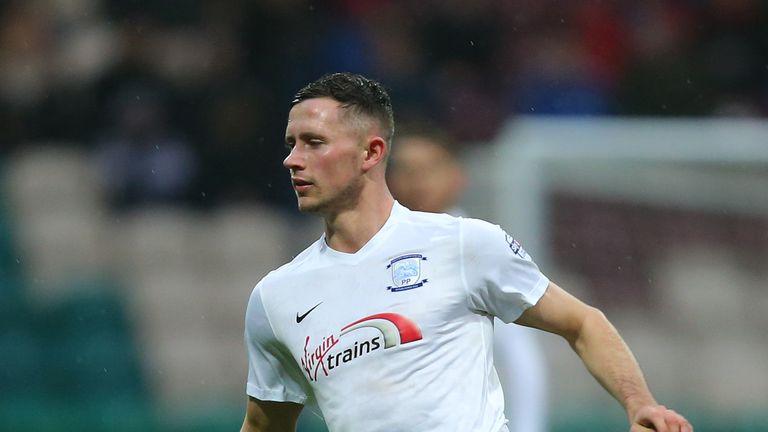 Alan Browne of Preston North End during the Sky Bet Championship match