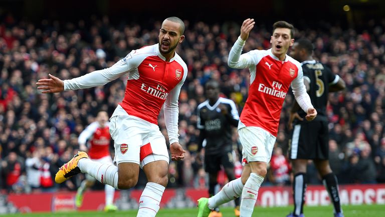 Theo Walcott, Arsenal v Leicester