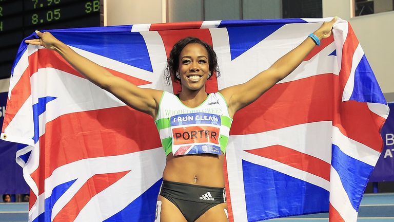 Tiffany Porter impressed in the 60m hurdles