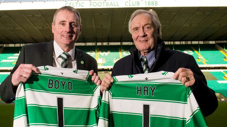 Tom Boyd and Davie Hay new Celtic ambassadorsn
