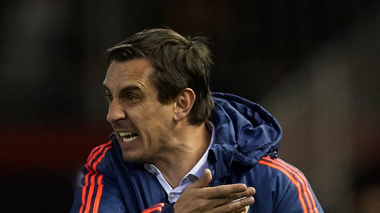 Gary Neville saw his side secure tense win