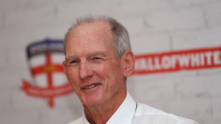 Wayne Bennett faces the media on Thursday