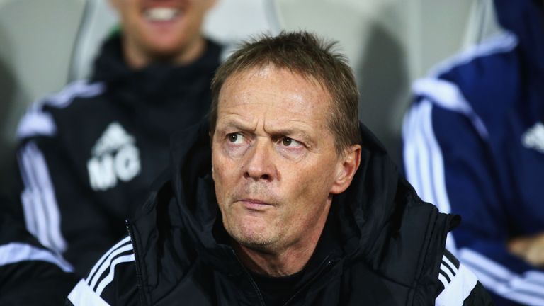 WEST BROMWICH, ENGLAND - DECEMBER 02:  Joint-assistant coach of West Bromwich Albion nKeith Downing looks on prior to the Barclays Premier League match bet