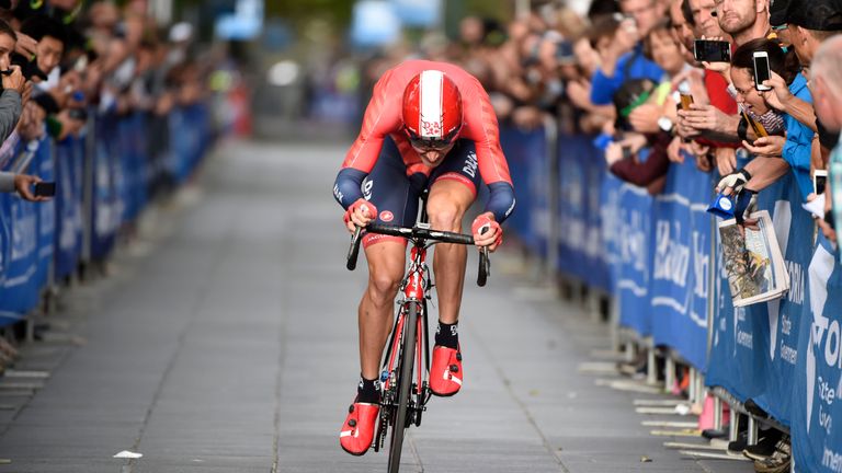 Australia's William Clarke of Drapac cycling team competes during the prologue stage of the 2016 Herald Sun Tour