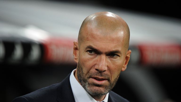  Real Madrid manager Zinedine Zidane 