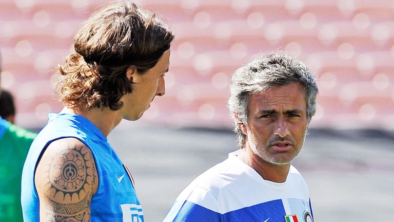 Zlatan Ibrahimovic and Jose Mourinho worked together at Inter Milan from 2008 to 2009