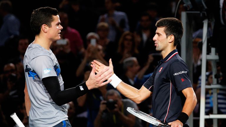 Image result for novak djokovic raonic