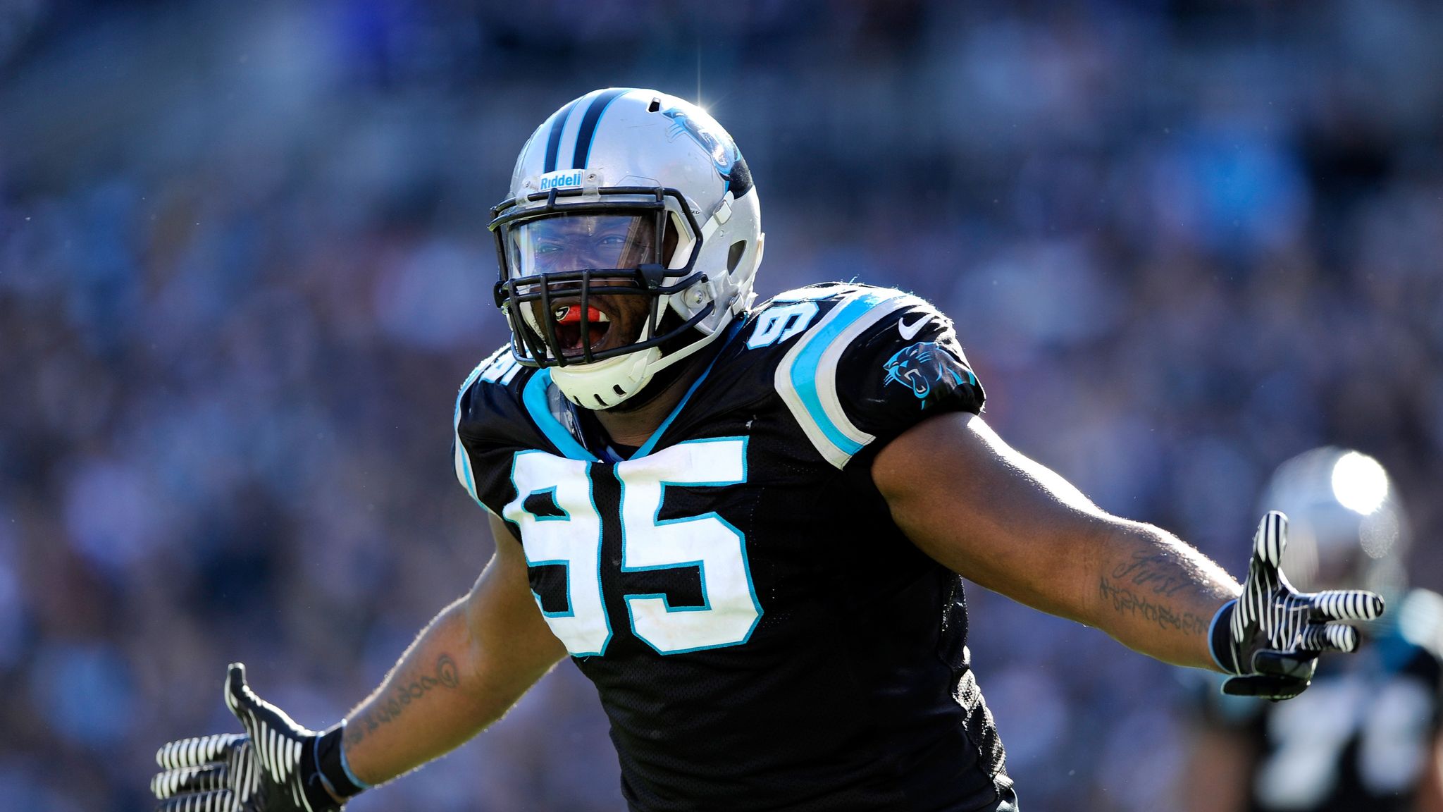 Panthers release longtime defensive end Charles Johnson