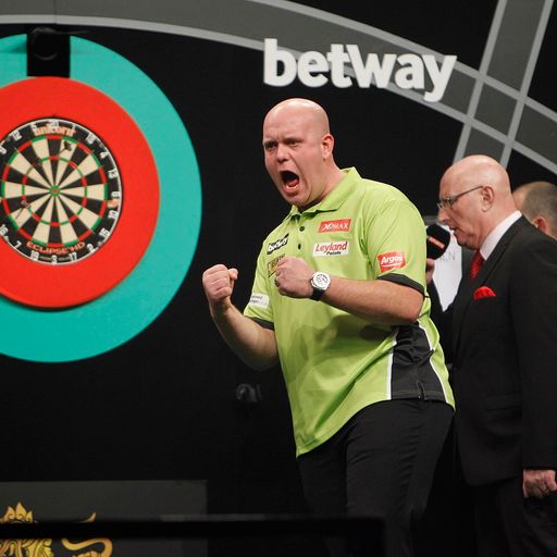 Brilliant Van Gerwen stays top