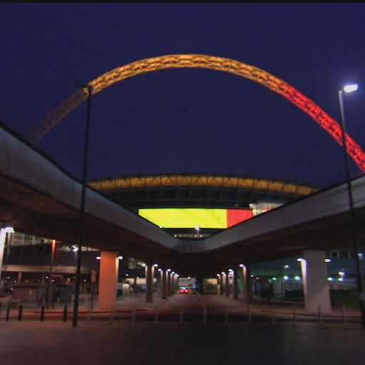 Wembley tribute to Brussels victims