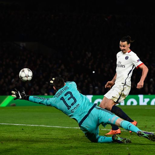 Zlatan's record v English teams