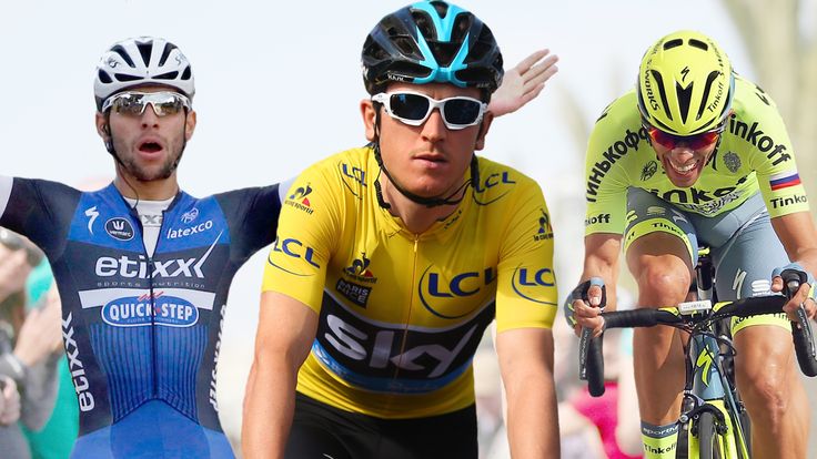 Geraint Thomas, Fernando Gaviria, Alberto Contador