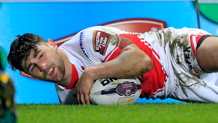 Super League - St Helens v Wakefield Trinity Wildcats - Langtree Park, St Helens, England
St Helens Try Scorer Tommy Makinson