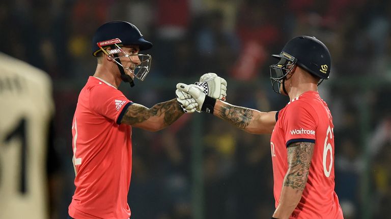 Alex Hales and Jason Roy savour another boundary