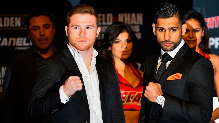 Amir Khan and Saul 'Canelo' Alvarez