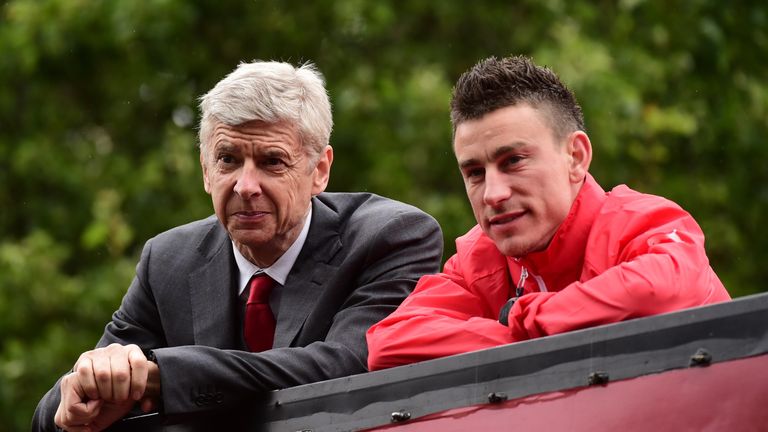 Arsene Wenger and Laurent Koscielny have won two FA Cups together