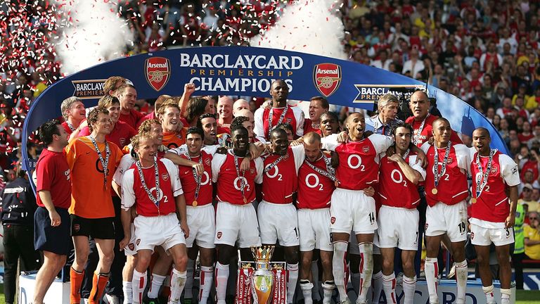 Arsenal won the Premier League title during the 2003/04 season