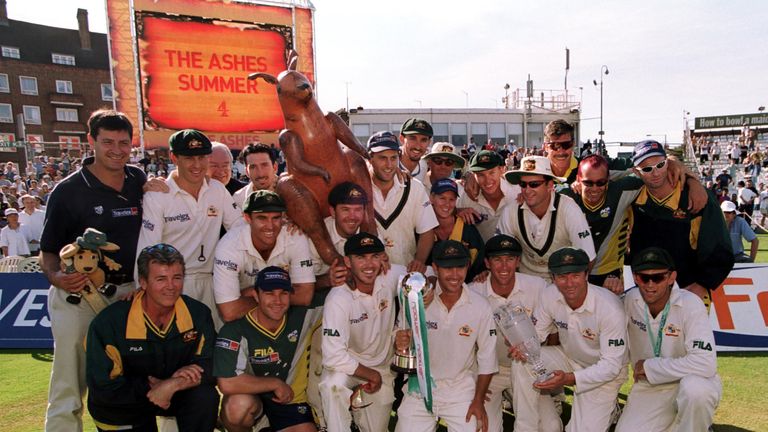 Australia's most recent Ashes series victory in England was in 2001