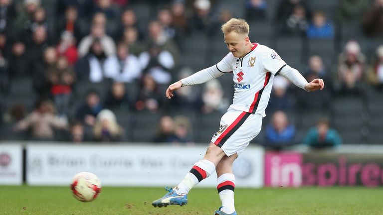 Ben Reeves of Milton Keynes Dons during the Sky Bet Championship match between Milton Keynes Dons and Queens Park Rangers 