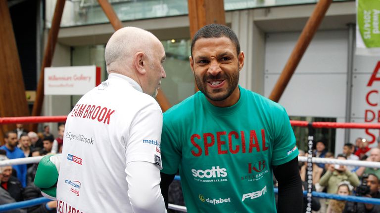 Kell Brook prepares for his world title defence against Bizier