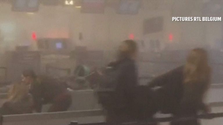 brussels airport seconds after blast