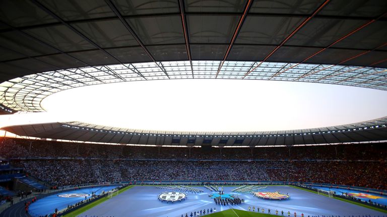 Champions League Final between Juventus and FC Barcelona at Olympiastadion 