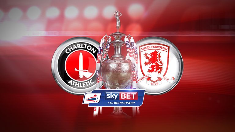 Charlton face Middlesbrough in the Championship