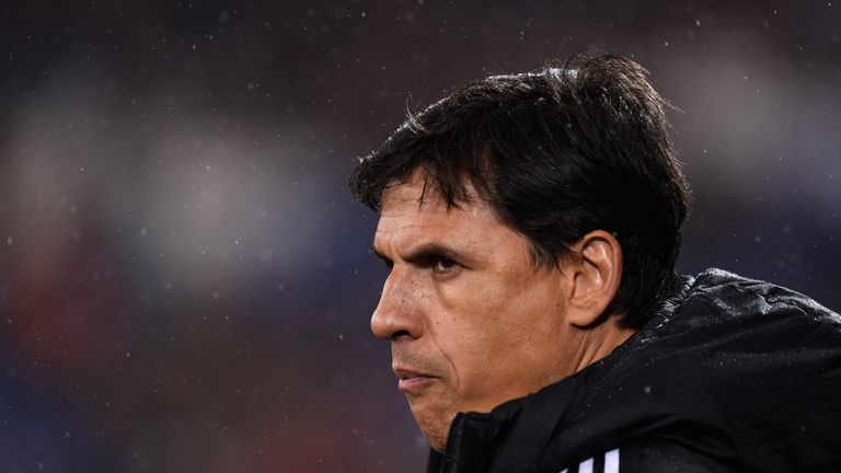 Wales coach Chris Coleman looks before the International friendly match between Wales and Northern Ireland