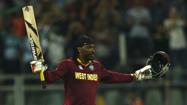 Gayle hit 11 sixes in his brilliant innings
