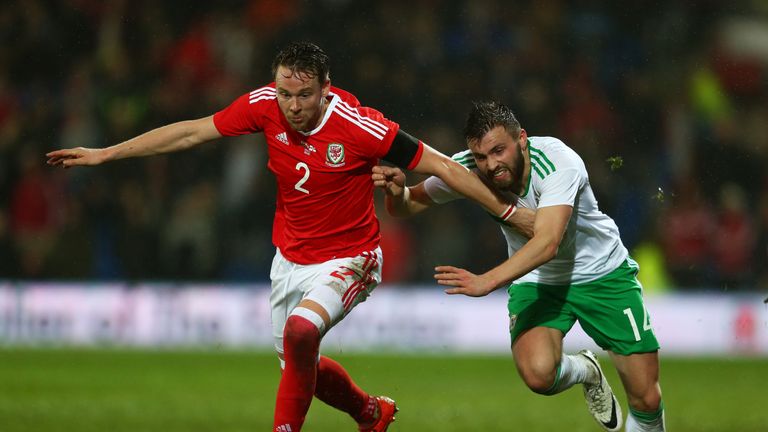 Chris Gunter (left) wants Chris Coleman to remain as Wales boss after he led them to Euro 2016