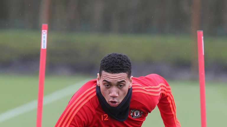 MANCHESTER, ENGLAND - MARCH 09:  Chris Smalling of 