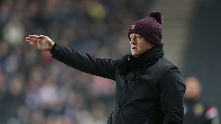 Northampton Town manager Chris Wilder looks on during The Emirates FA Cup 