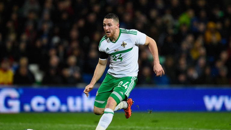 Northern Ireland player Conor Washington in action