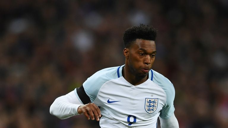 LONDON, ENGLAND - MARCH 29:  Daniel Sturridge of England controls the ball during the International Friendly match between England and Netherlands at Wembl