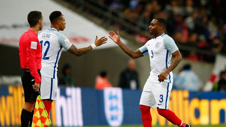 Nathaniel Clyne replaced Danny Rose at left-back