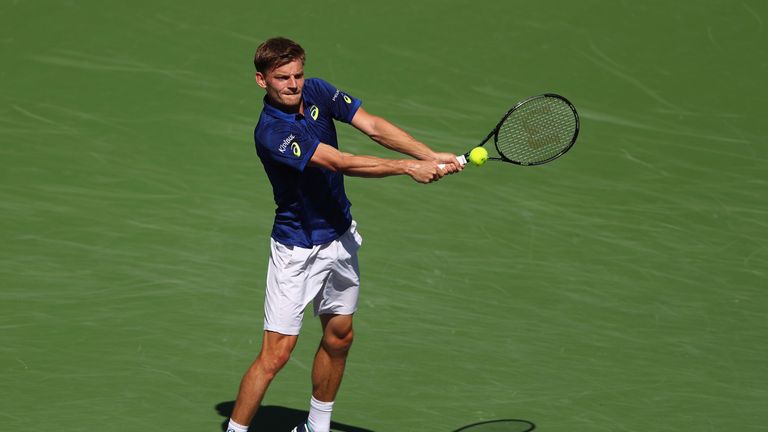 David Goffin of Belgium in action