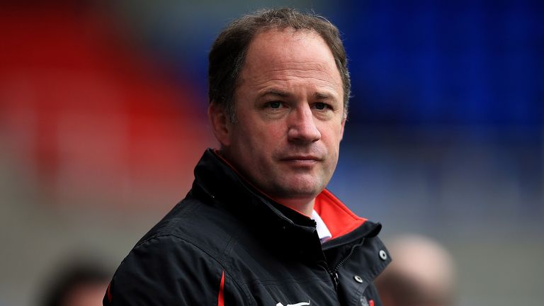 Gloucester Director of Rugby David Humphreys looks on ahead of the Aviva Premiership match v London Irish