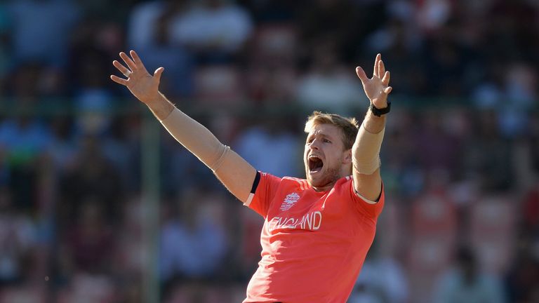 David Willey of England 