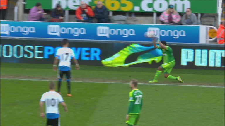 DeAndre Yedlin appeared to commit a foul throw against Newcastle, which directly led to their rival's equaliser