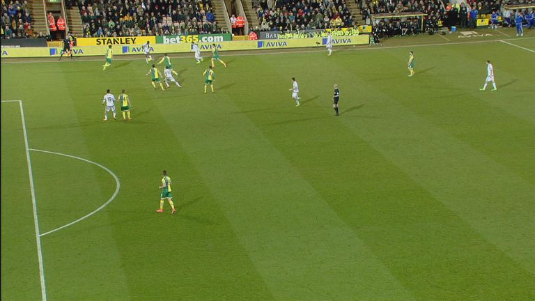 Diego Costa was offside when he scored against Norwich on Tuesday night