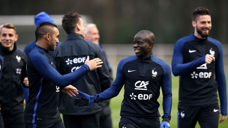 Dimitri Payet (L) has joined up with the France squad