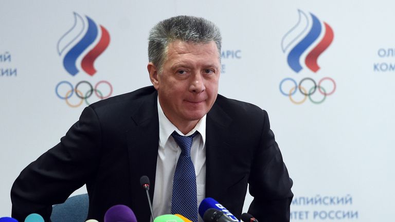 Dmitry Shlyakhtin, the president of Russia's Athletics Federation (ARAF).